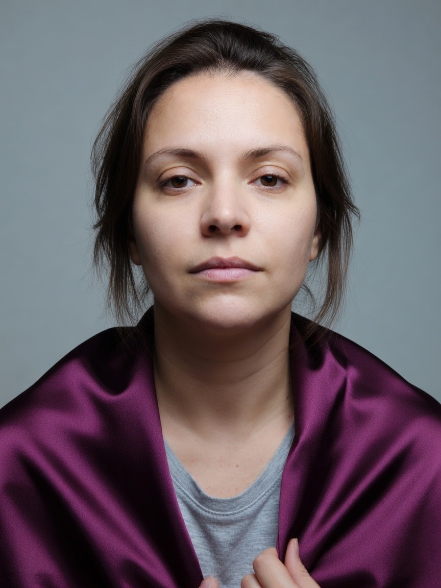 Draping — paleta fria — depois